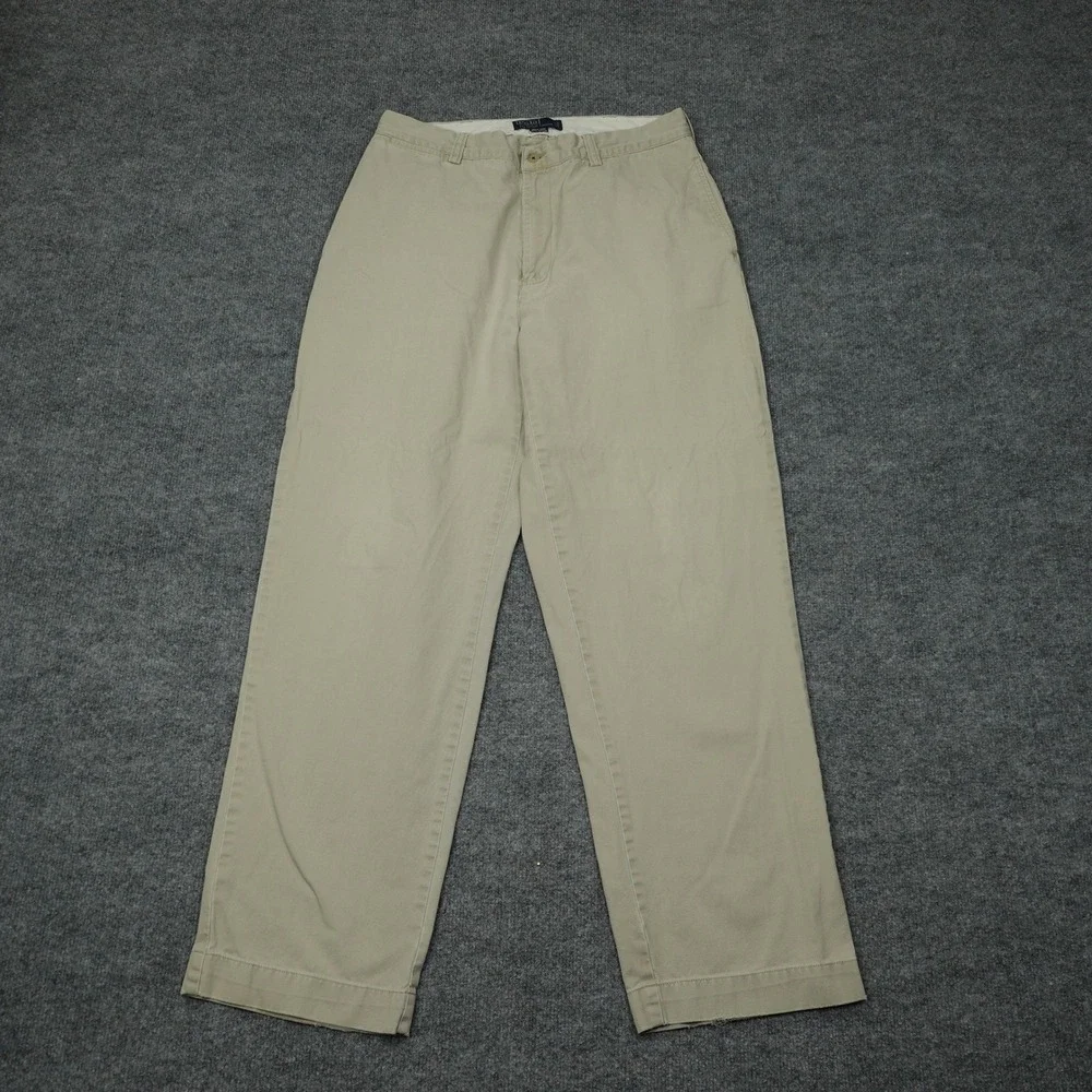 Polo Ralph Lauren Jeans Mens 35x32 Tan Philip Pant Classic Chino Cotton Twill